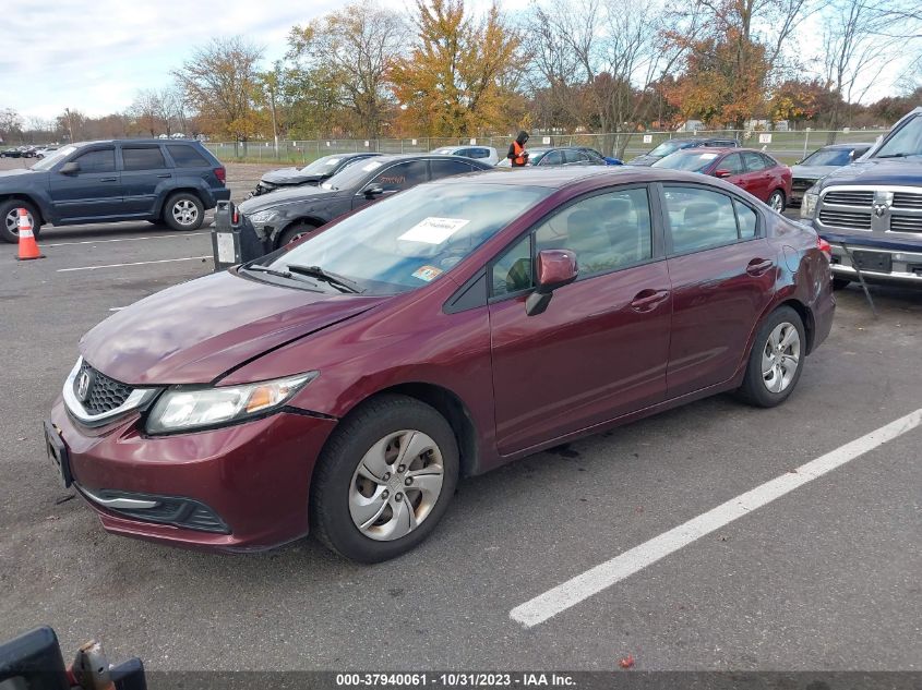 2013 Honda Civic Lx VIN: 19XFB2F58DE219613 Lot: 37940061