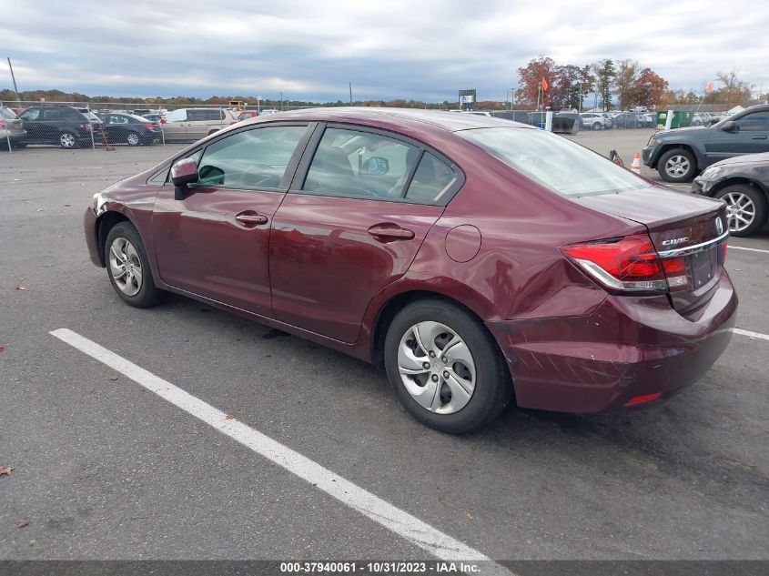 2013 Honda Civic Lx VIN: 19XFB2F58DE219613 Lot: 37940061