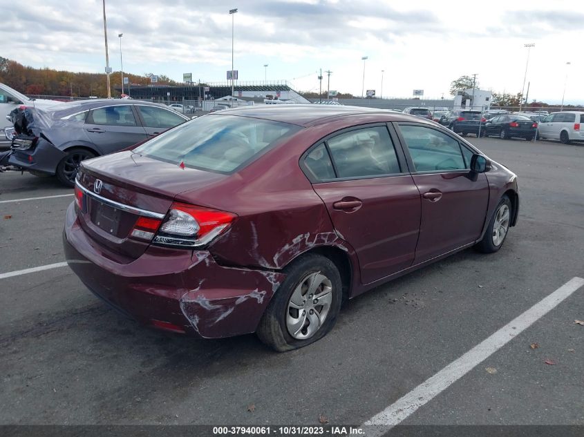 2013 Honda Civic Lx VIN: 19XFB2F58DE219613 Lot: 37940061