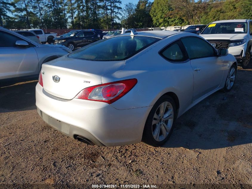 2012 Hyundai Genesis Coupe 2.0T VIN: KMHHT6KD4CU072695 Lot: 37940261