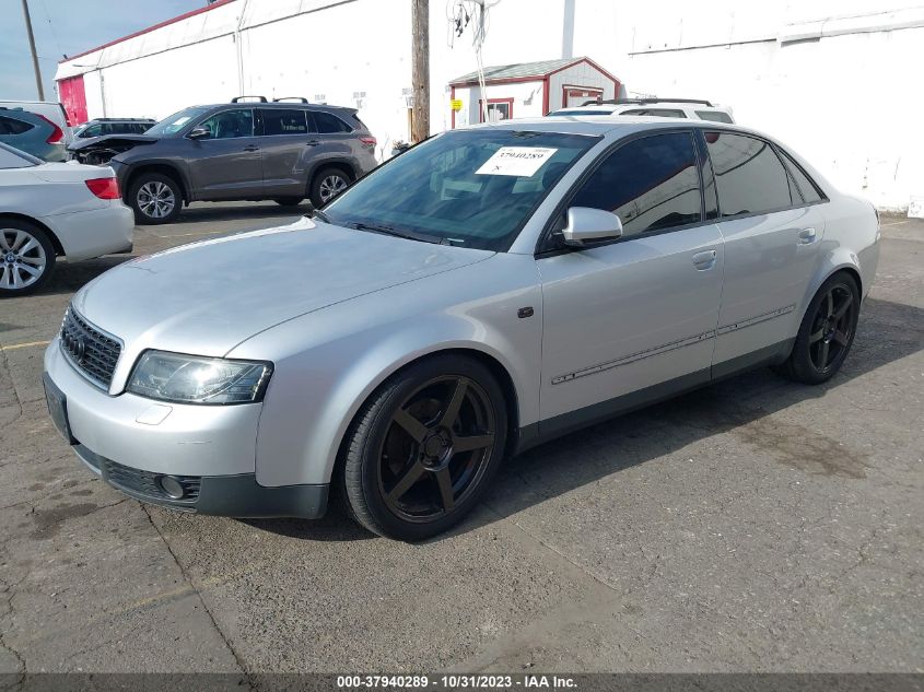 2002 Audi A4 1.8T VIN: WAULC68E02A169050 Lot: 37940289