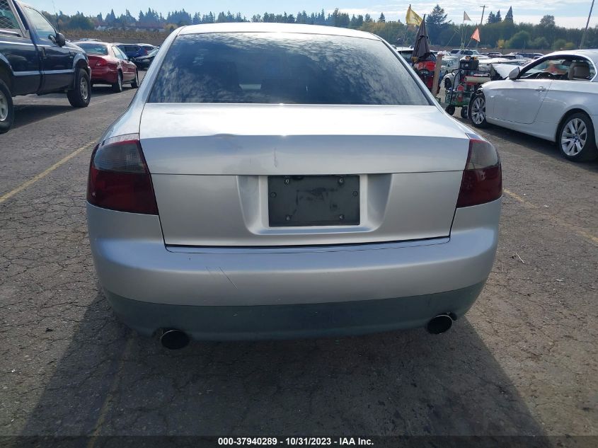 2002 Audi A4 1.8T VIN: WAULC68E02A169050 Lot: 37940289