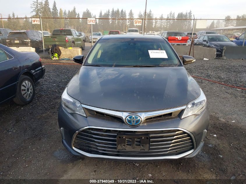 2016 Toyota Avalon Hybrid Xle Premium/Limited VIN: 4T1BD1EB8GU056201 Lot: 37940349