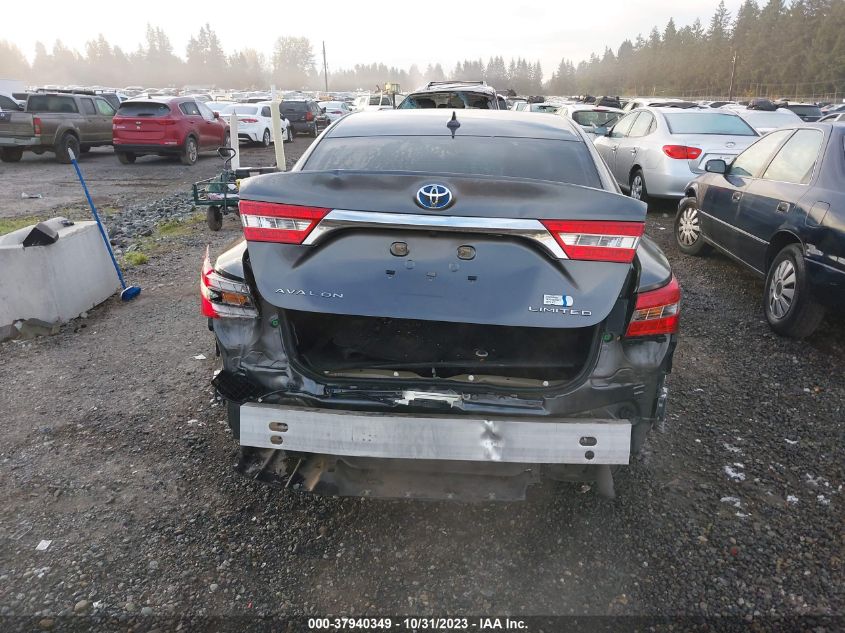 2016 Toyota Avalon Hybrid Xle Premium/Limited VIN: 4T1BD1EB8GU056201 Lot: 37940349