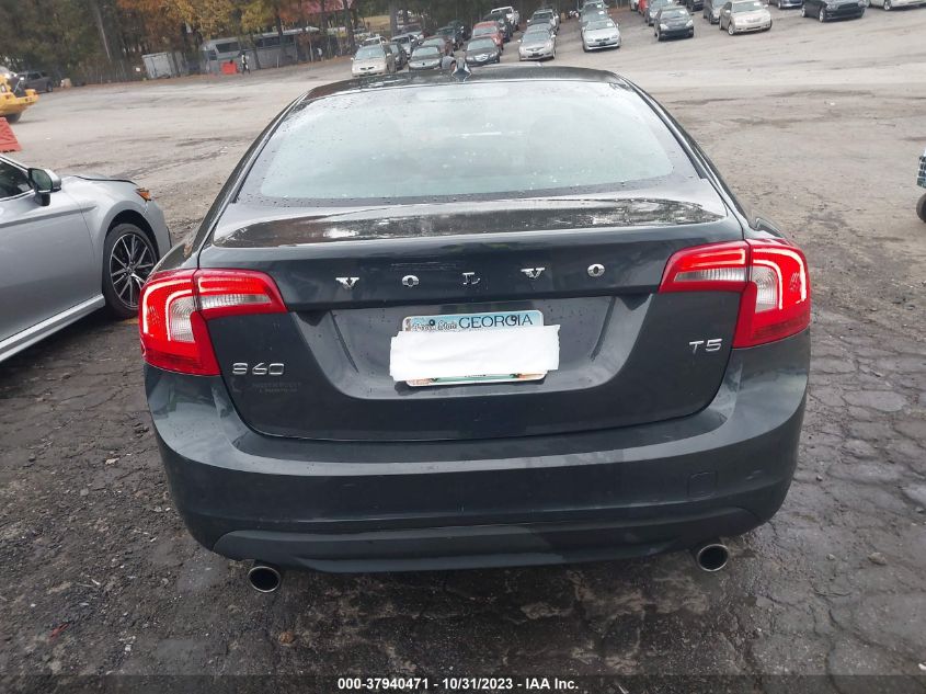 2013 Volvo S60 T5 VIN: YV1612FS4D2181684 Lot: 37940471