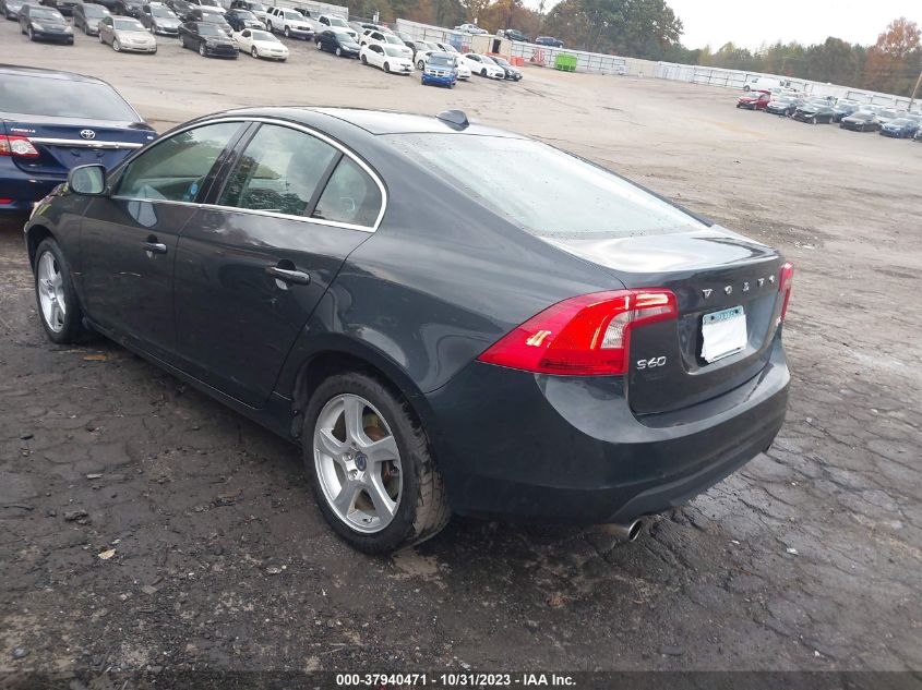 2013 Volvo S60 T5 VIN: YV1612FS4D2181684 Lot: 37940471