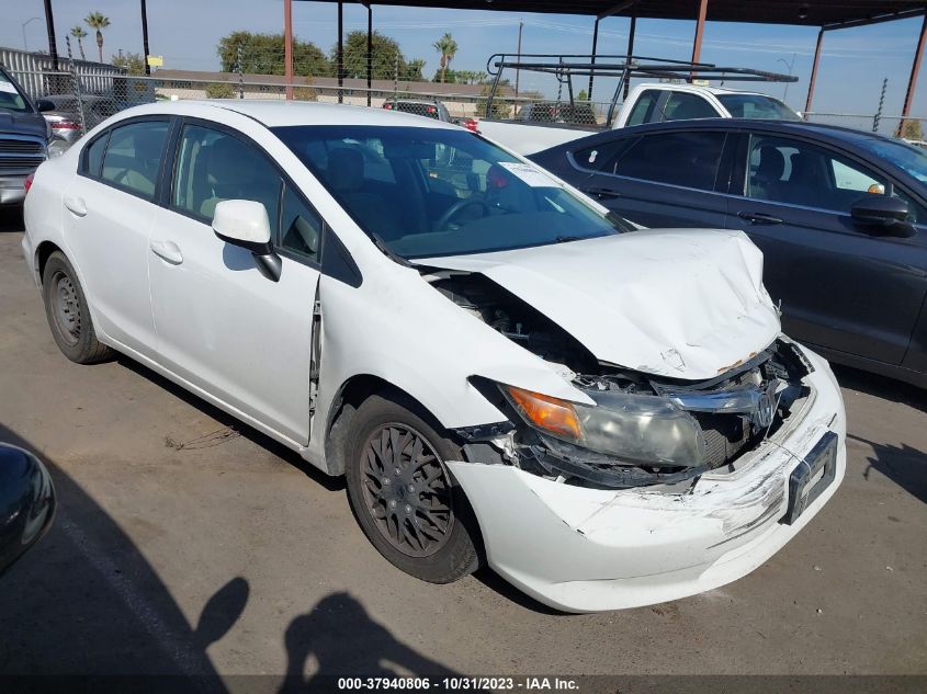 2012 Honda Civic Sdn Lx VIN: 19XFB2F5XCE370595 Lot: 37940806