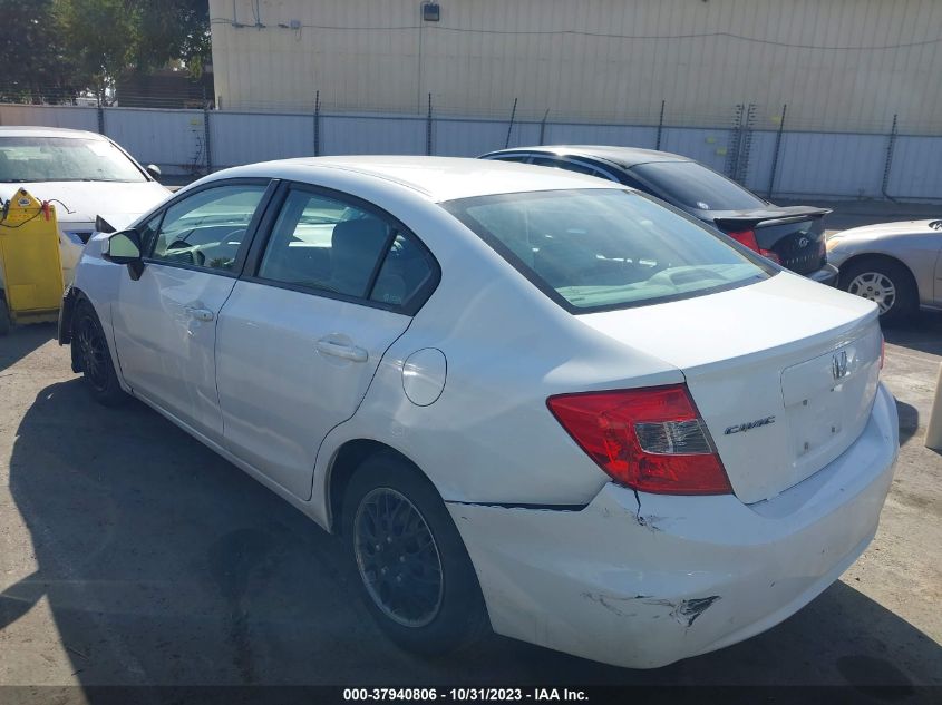 2012 Honda Civic Sdn Lx VIN: 19XFB2F5XCE370595 Lot: 37940806