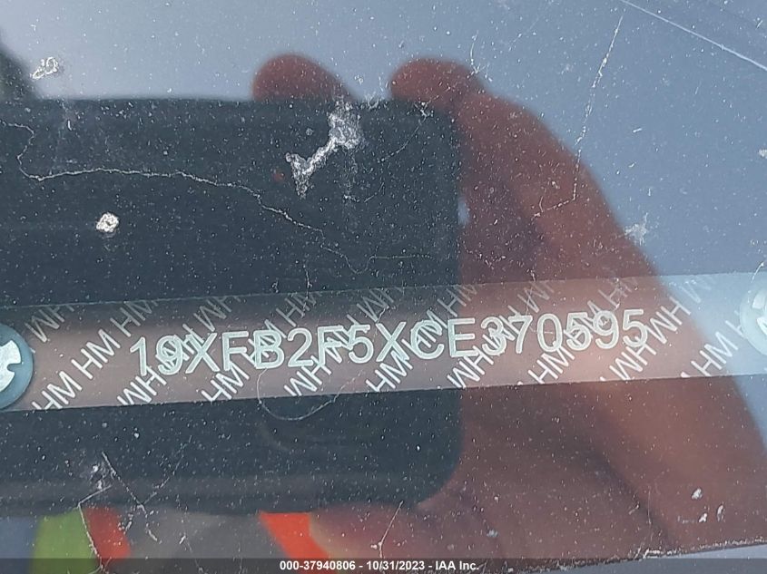 2012 Honda Civic Sdn Lx VIN: 19XFB2F5XCE370595 Lot: 37940806