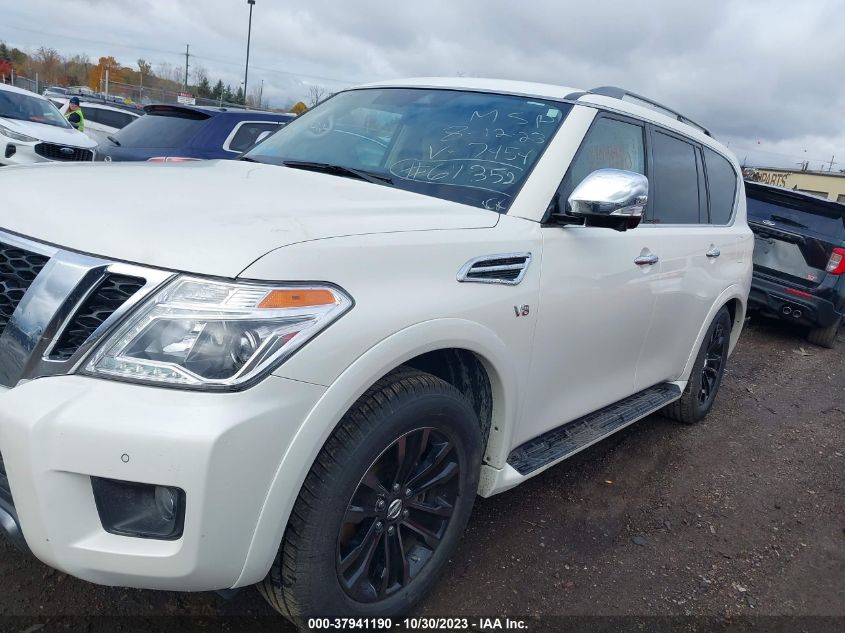 2019 Nissan Armada Platinum VIN: JN8AY2NE8K9757454 Lot: 37941190