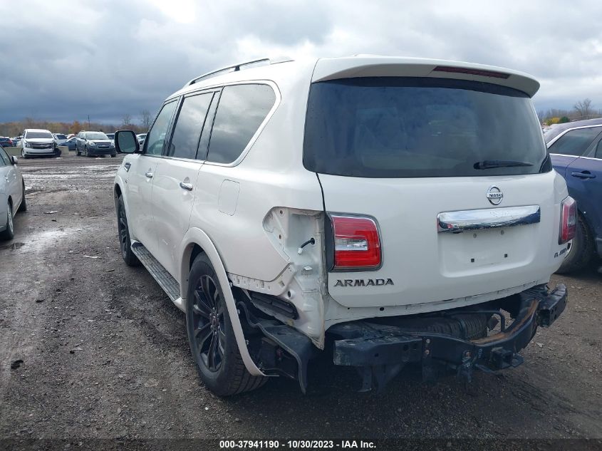 2019 Nissan Armada Platinum VIN: JN8AY2NE8K9757454 Lot: 37941190