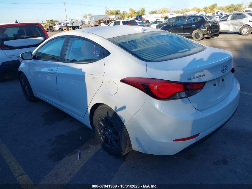 2016 Hyundai Elantra Se VIN: 5NPDH4AE6GH674369 Lot: 37941969