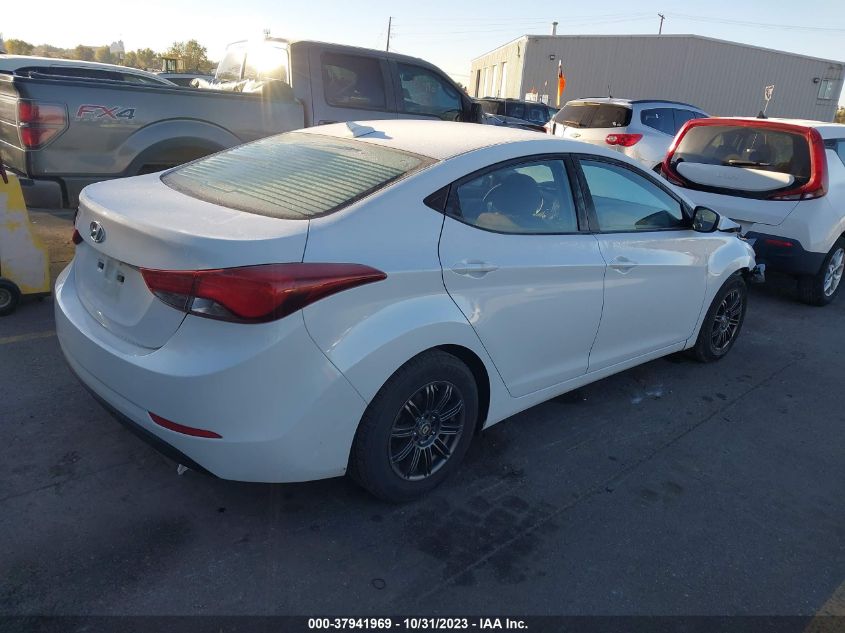 2016 Hyundai Elantra Se VIN: 5NPDH4AE6GH674369 Lot: 37941969