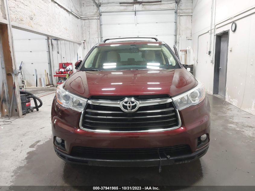 2015 Toyota Highlander Xle VIN: 5TDJKRFH4FS220716 Lot: 37941985