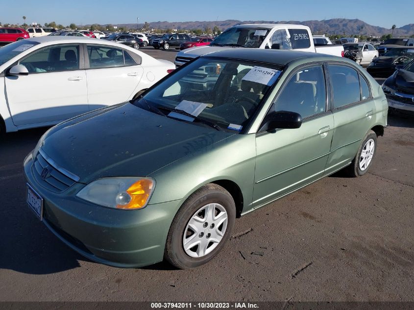 2003 Honda Civic Lx VIN: 1HGES15513L020496 Lot: 37942011