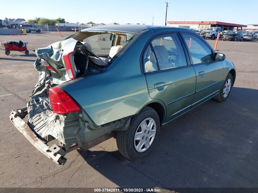 2003 Honda Civic Lx VIN: 1HGES15513L020496 Lot: 37942011