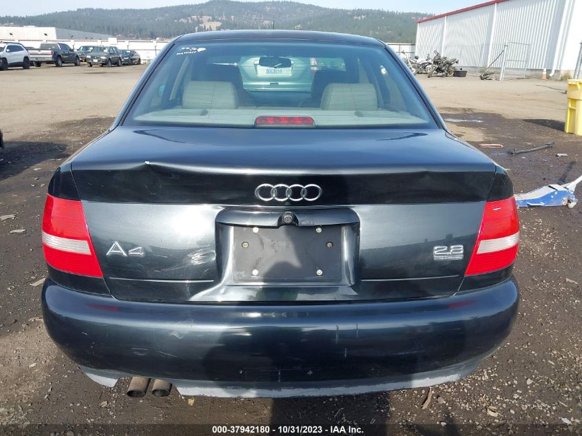 1999 Audi A4 VIN: WAUED28D1XA216731 Lot: 37942180