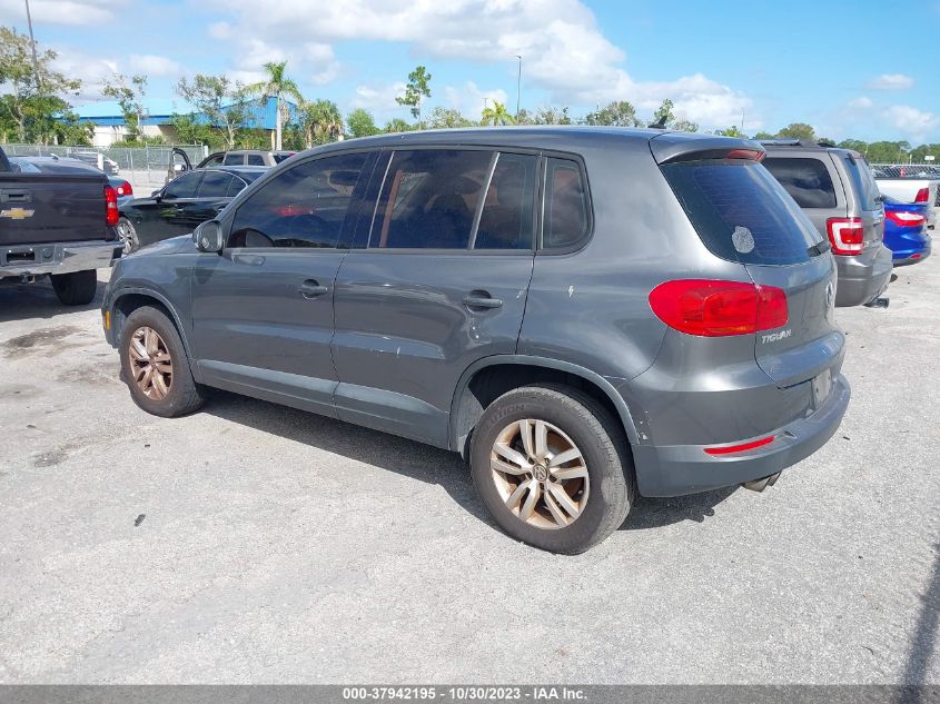 2013 Volkswagen Tiguan S VIN: WVGAV3AX7DW602654 Lot: 37942195