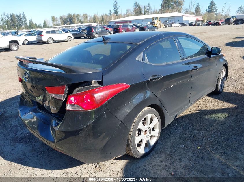 2013 Hyundai Elantra Limited Pzev VIN: KMHDH4AE9DU826898 Lot: 37942356