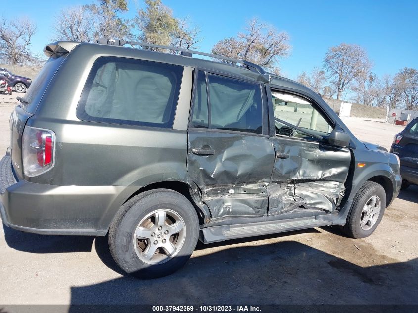 2006 Honda Pilot Ex-L With Res VIN: 5FNYF18646B029947 Lot: 37942369