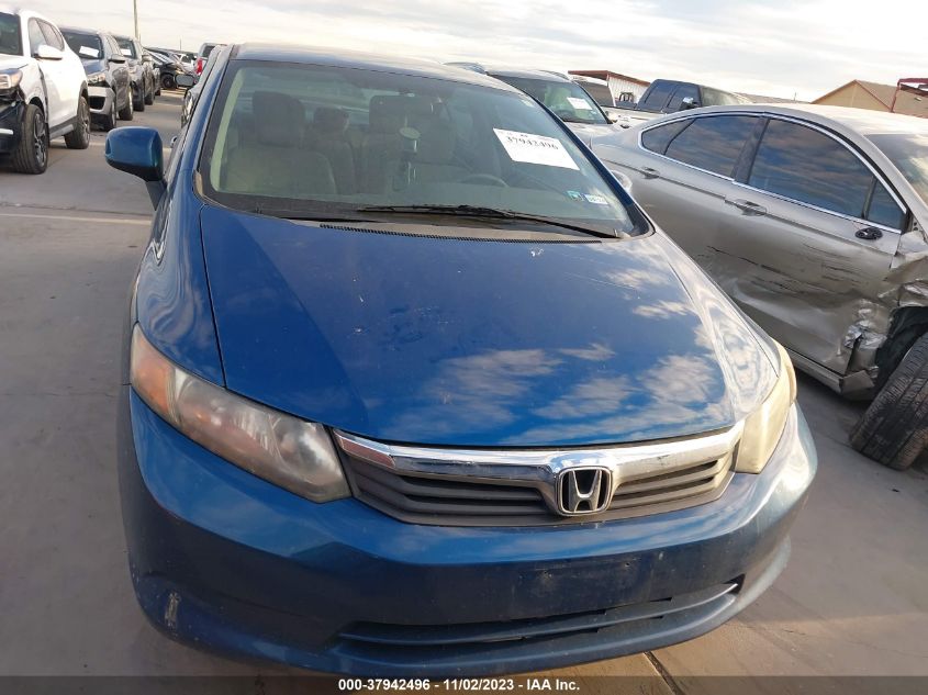 2012 Honda Civic Sdn Lx VIN: 2HGFB2F54CH542545 Lot: 37942496