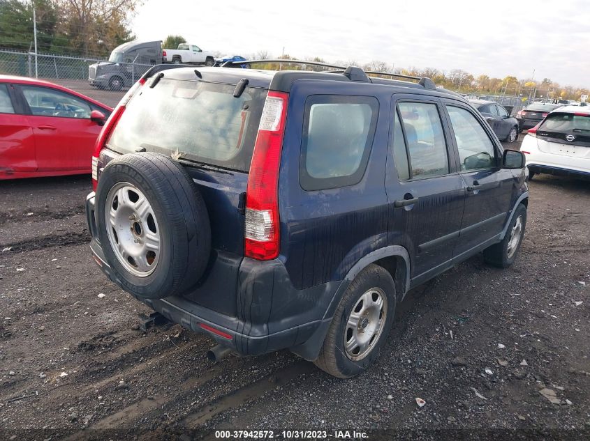 2006 Honda Cr-V Lx VIN: JHLRD78516C043339 Lot: 37942572