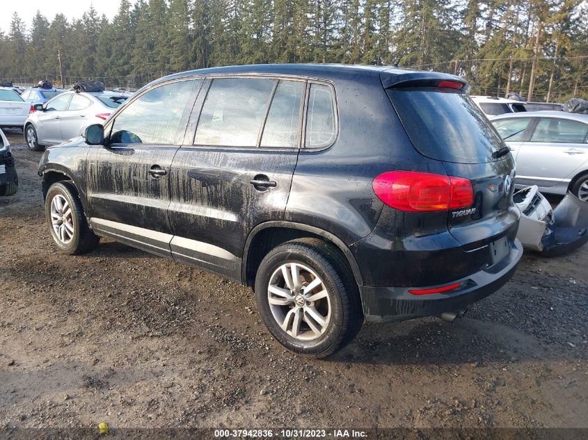 2013 Volkswagen Tiguan S VIN: WVGBV7AX8DW502882 Lot: 37942836