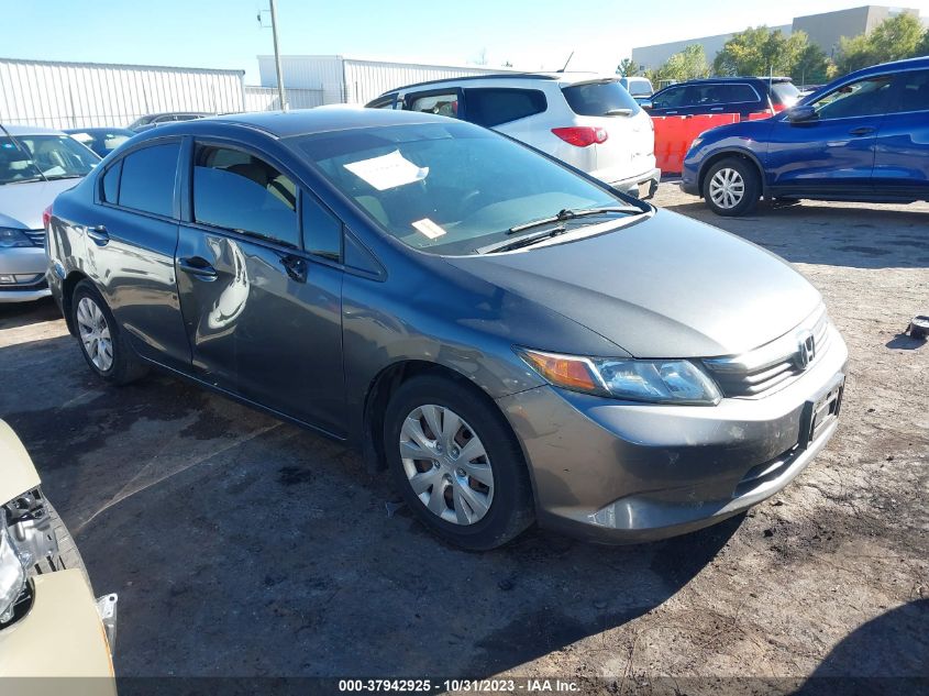 2012 Honda Civic Sdn Lx VIN: 2HGFB2F59CH557249 Lot: 37942925