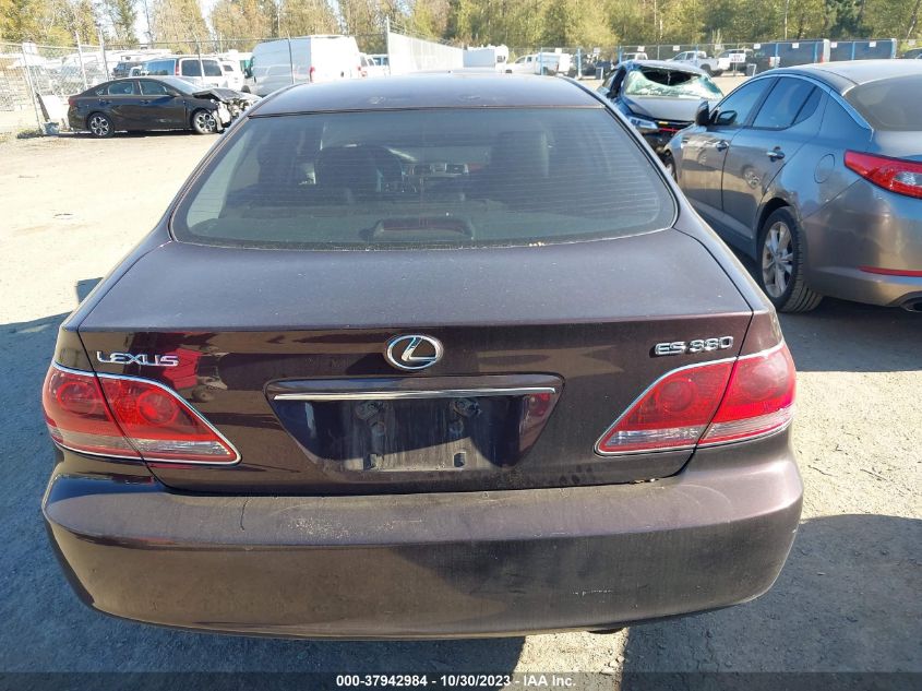 2005 Lexus Es 330 VIN: JTHBA30G055084639 Lot: 37942984