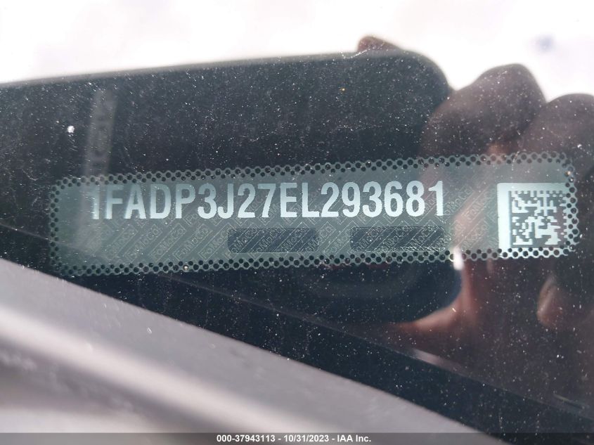 2014 Ford Focus Titanium VIN: 1FADP3J27EL293681 Lot: 37943113
