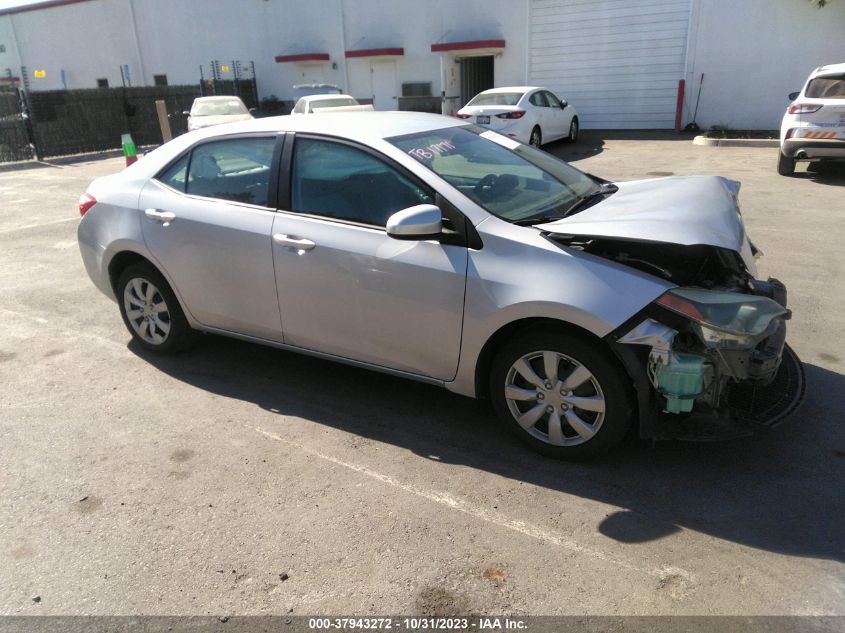 2015 Toyota Corolla Le VIN: 5YFBURHEXFP294278 Lot: 37943272