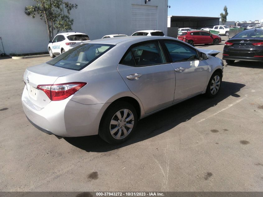 2015 Toyota Corolla Le VIN: 5YFBURHEXFP294278 Lot: 37943272