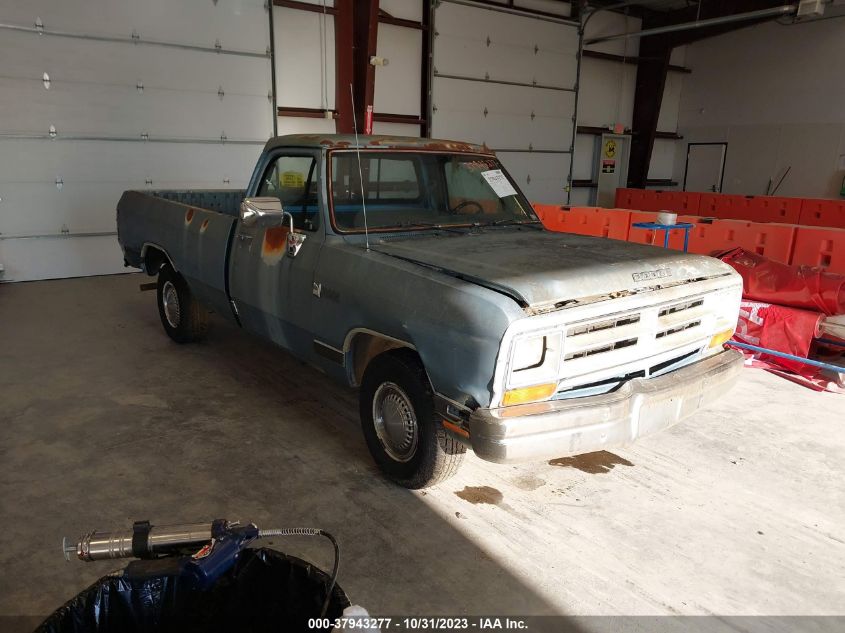 1988 Dodge D-Series D100 VIN: 1B7FD04Y4JS777754 Lot: 37943277