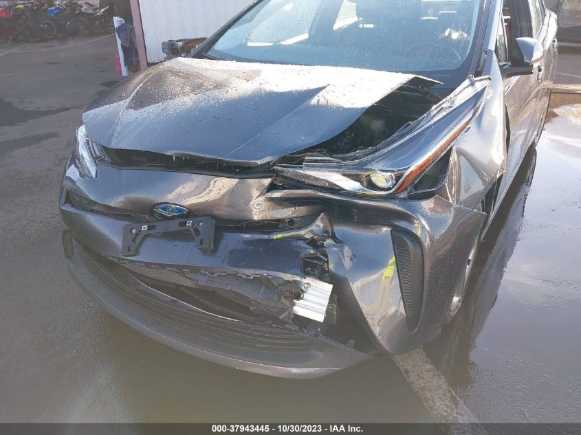 2021 Toyota Prius Xle VIN: JTDKAMFU7M3144074 Lot: 37943445