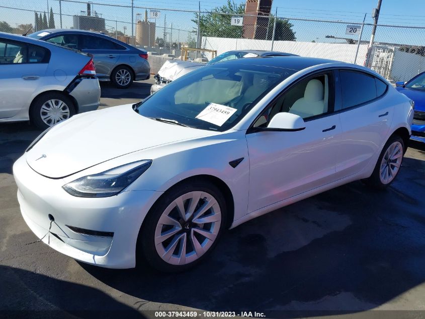 2023 Tesla Model 3 Rear-Wheel Drive VIN: 5YJ3E1EA3PF463025 Lot: 37943459