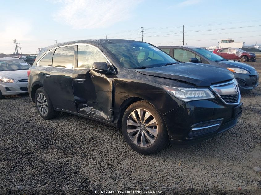 2016 Acura Mdx Technology Acurawatch VIN: 5FRYD3H41GB006805 Lot: 37943503