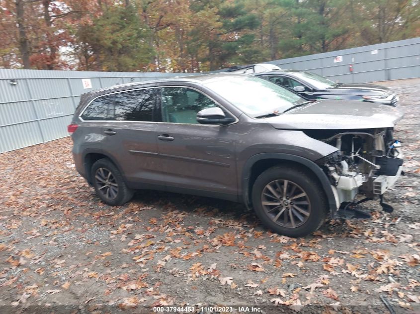 2019 Toyota Highlander Se/Xle VIN: 5TDJZRFH0KS606507 Lot: 37944453