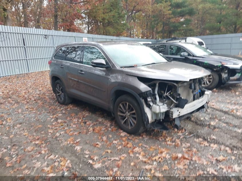 2019 Toyota Highlander Se/Xle VIN: 5TDJZRFH0KS606507 Lot: 37944453