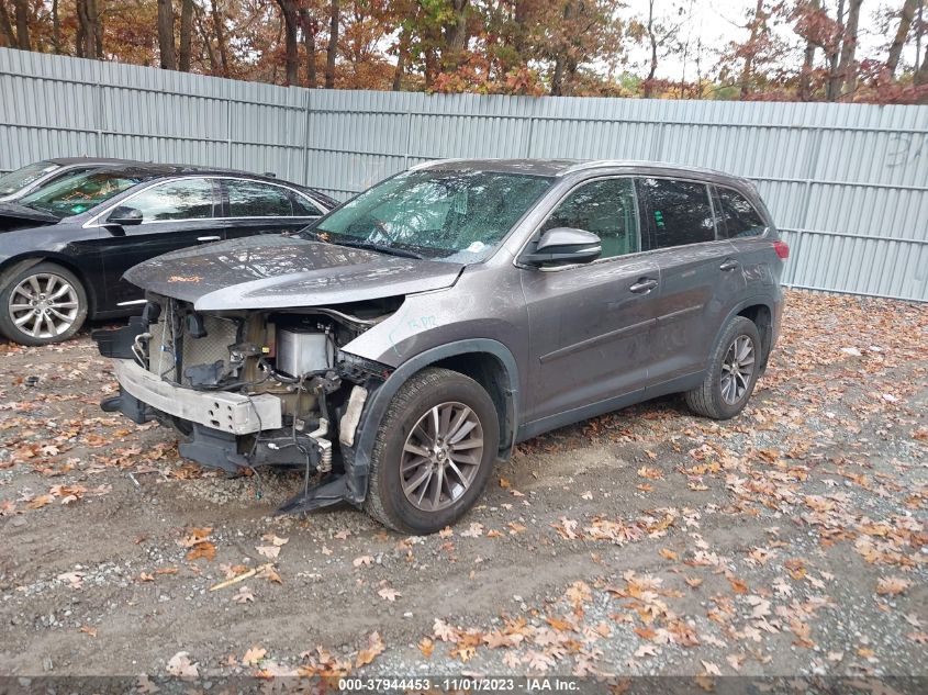 2019 Toyota Highlander Se/Xle VIN: 5TDJZRFH0KS606507 Lot: 37944453