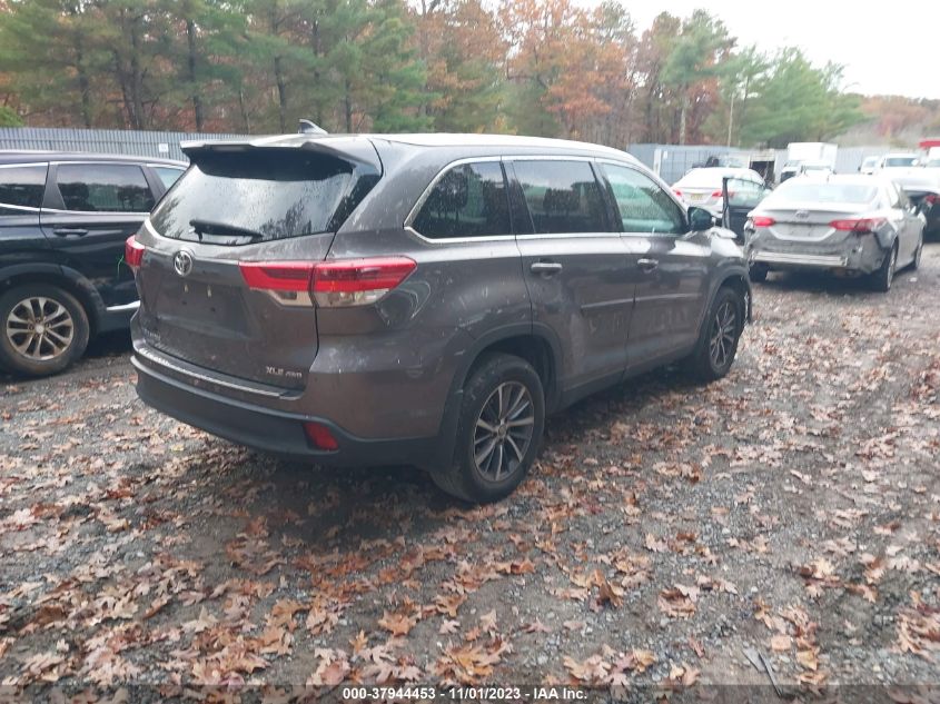 2019 Toyota Highlander Se/Xle VIN: 5TDJZRFH0KS606507 Lot: 37944453