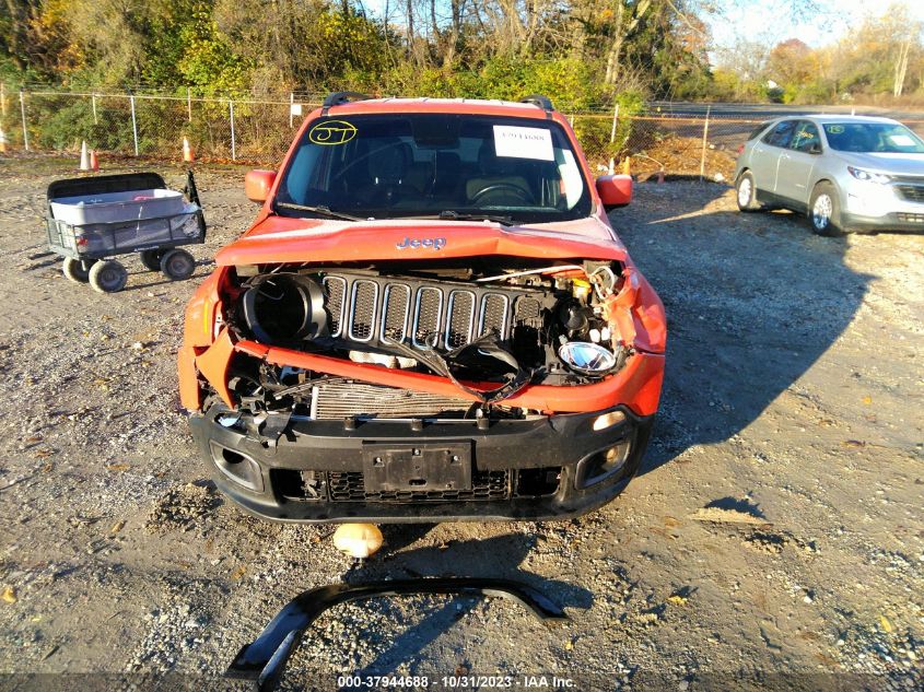 2016 Jeep Renegade Latitude VIN: ZACCJABT1GPE13489 Lot: 37944688