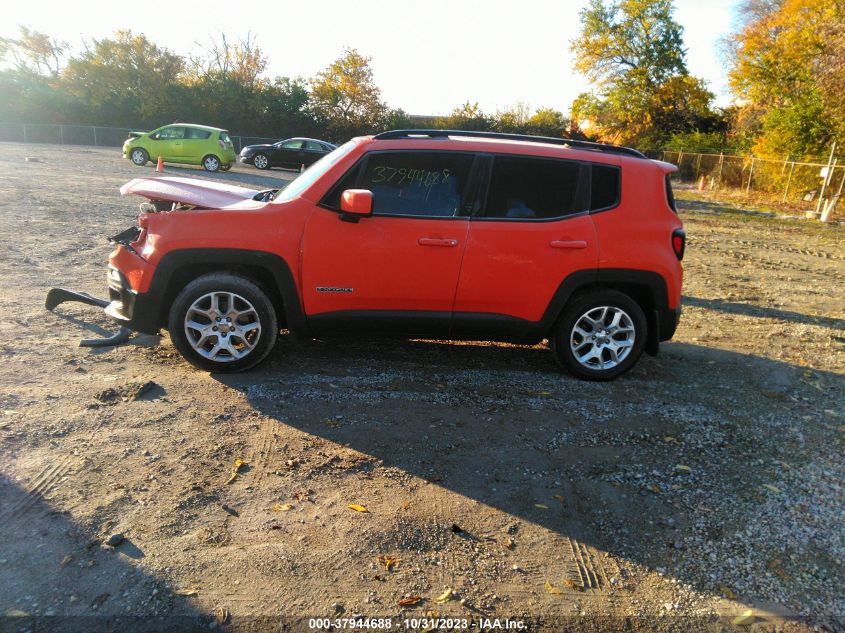 2016 Jeep Renegade Latitude VIN: ZACCJABT1GPE13489 Lot: 37944688