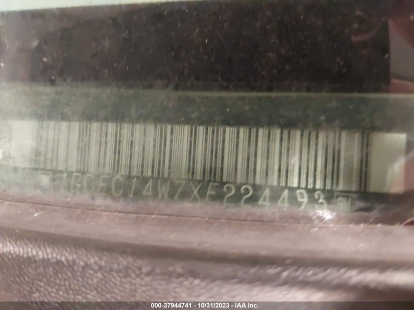 1999 Chevrolet Silverado 1500 VIN: 1GCEC14W7XE224493 Lot: 37944741