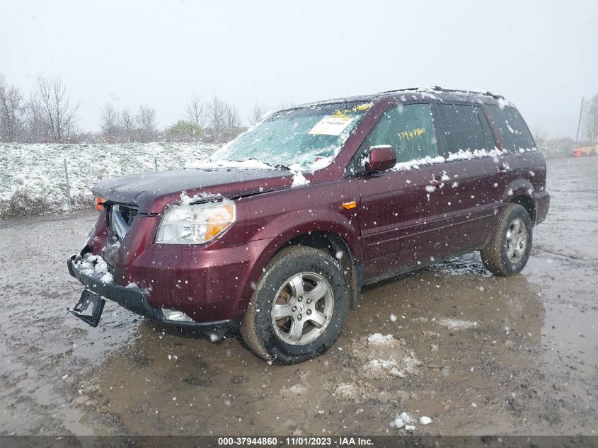 2008 Honda Pilot Ex-L VIN: 5FNYF18528B056946 Lot: 37944860