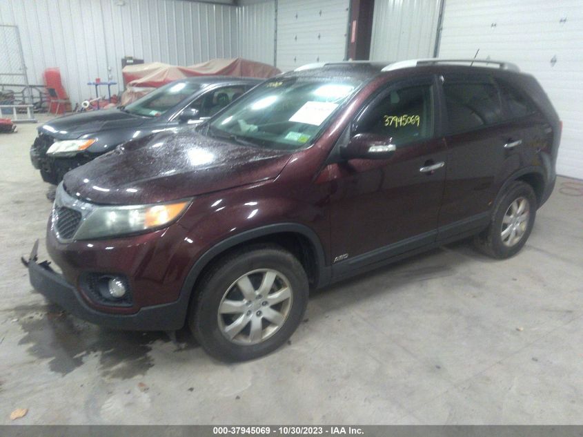 2011 Kia Sorento Lx VIN: 5XYKTCA12BG070041 Lot: 37945069