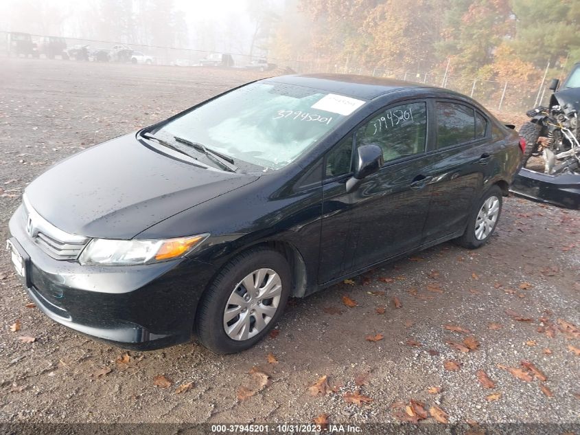 2012 Honda Civic Sdn Lx VIN: 19XFB2F56CE383294 Lot: 37945201