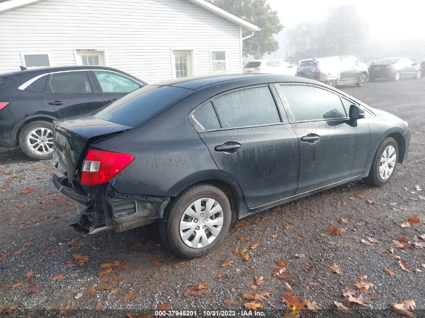 2012 Honda Civic Sdn Lx VIN: 19XFB2F56CE383294 Lot: 37945201