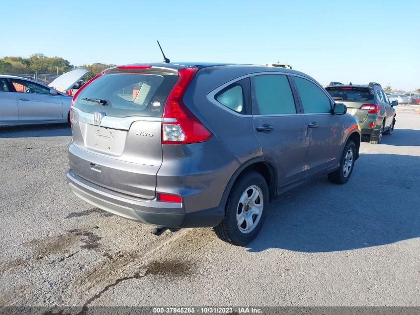 2015 Honda Cr-V Lx VIN: 5J6RM4H34FL042593 Lot: 37945285