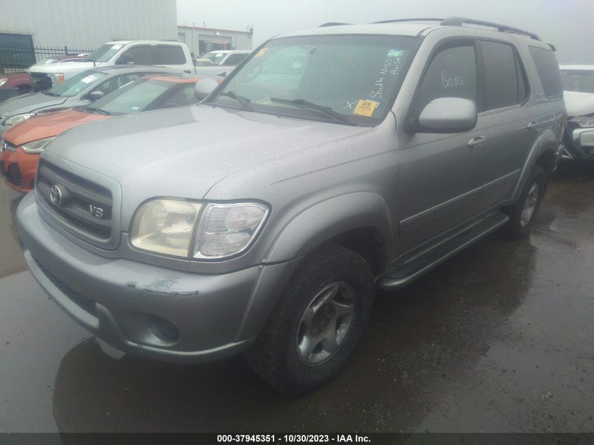 2001 Toyota Sequoia Sr5 VIN: 5TDZT34A21S030232 Lot: 37945351