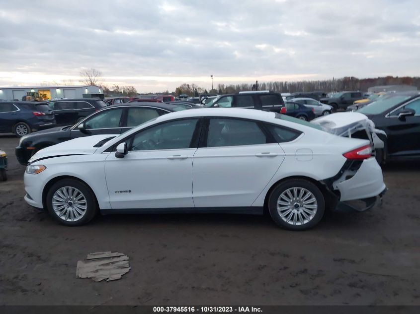 2014 Ford Fusion Hybrid S VIN: 3FA6P0UU1ER368980 Lot: 37945516